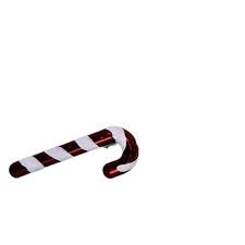 12 cm-es piros-fehér candy cane