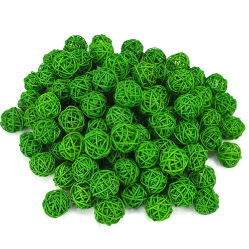 Vessző gömb zöld 3cm 100db/csomag