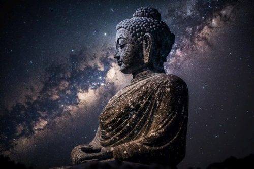 Buddha és a csillagok vászonkép