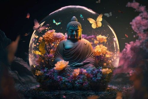 Fantázia Buddha vászonkép