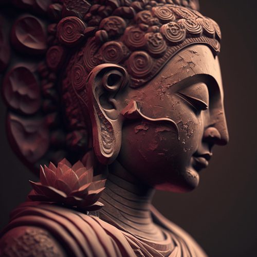 Meditáló Buddha vászonkép