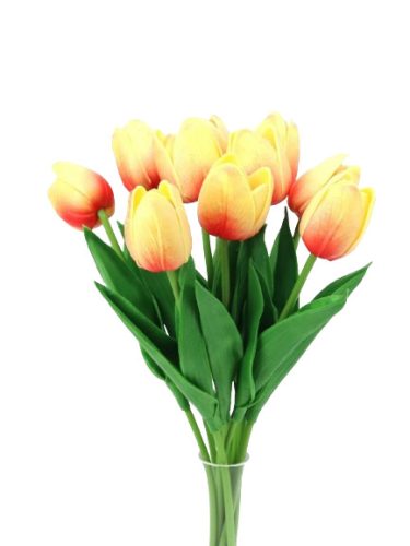 Szálas polifoam tulipán - narancs 32CM 1db