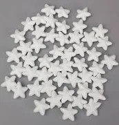 Polisztirol csillag fehér 20 db