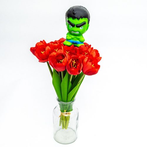 Hulk tulipános ballagási csokor