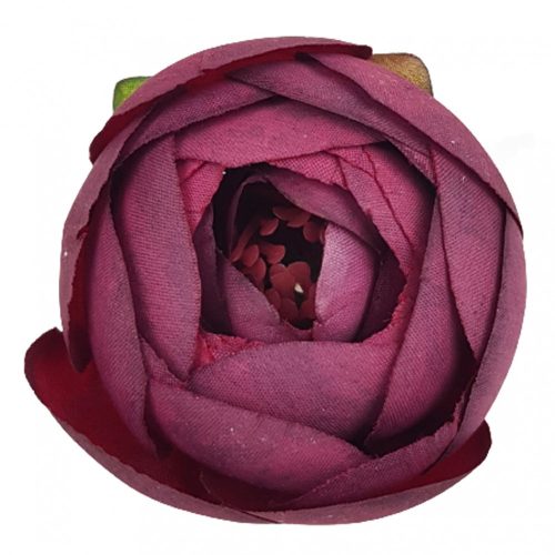 Boglárka virágfej, burgundi, 5 cm