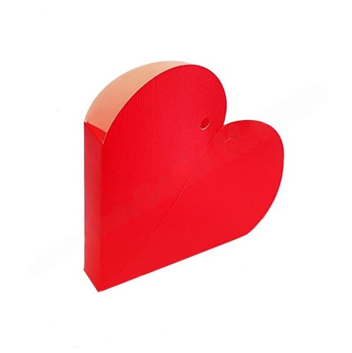 Papírdoboz szív, 85x20 mm, piros