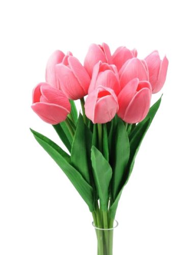 Szálas polifoam tulipán - RÓZSASZÍN 32CM 1 db