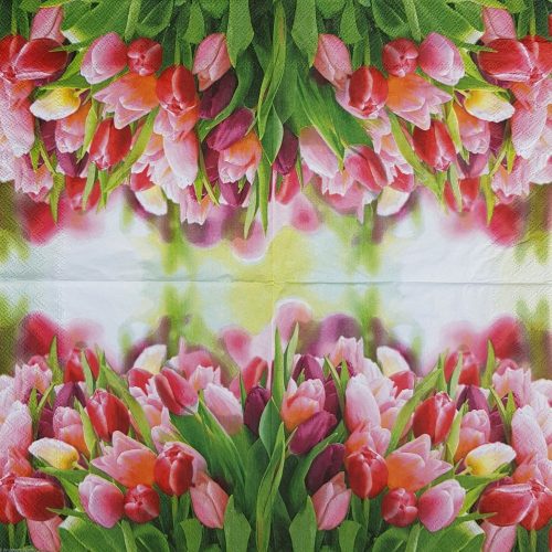 Szalvéta, tulipán, 33x33 cm (10)